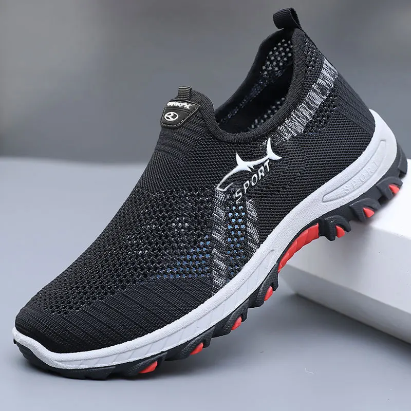 Men's Summer Mesh Shoes Breathable Lightweight Casual Sneakers Outdoor Walking Hiking Footwear 2026 New