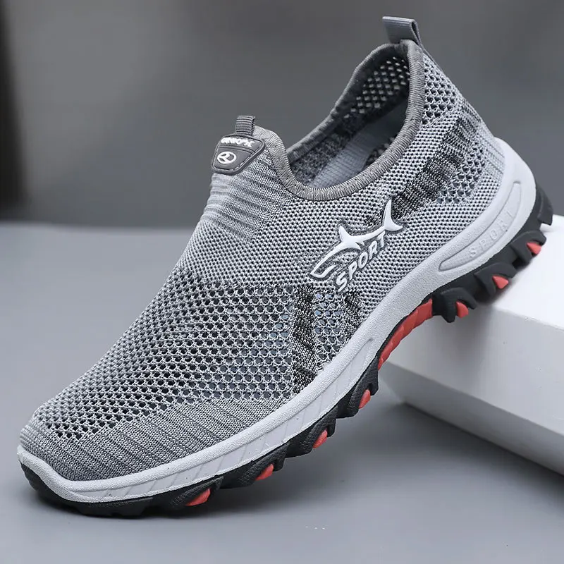 Men's Summer Mesh Shoes Breathable Lightweight Casual Sneakers Outdoor Walking Hiking Footwear 2026 New