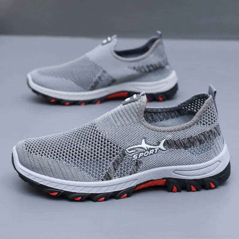 Men's Summer Mesh Shoes Breathable Lightweight Casual Sneakers Outdoor Walking Hiking Footwear 2026 New