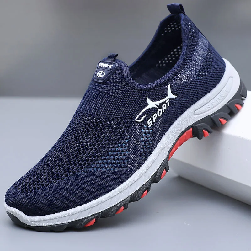 Men's Summer Mesh Shoes Breathable Lightweight Casual Sneakers Outdoor Walking Hiking Footwear 2026 New