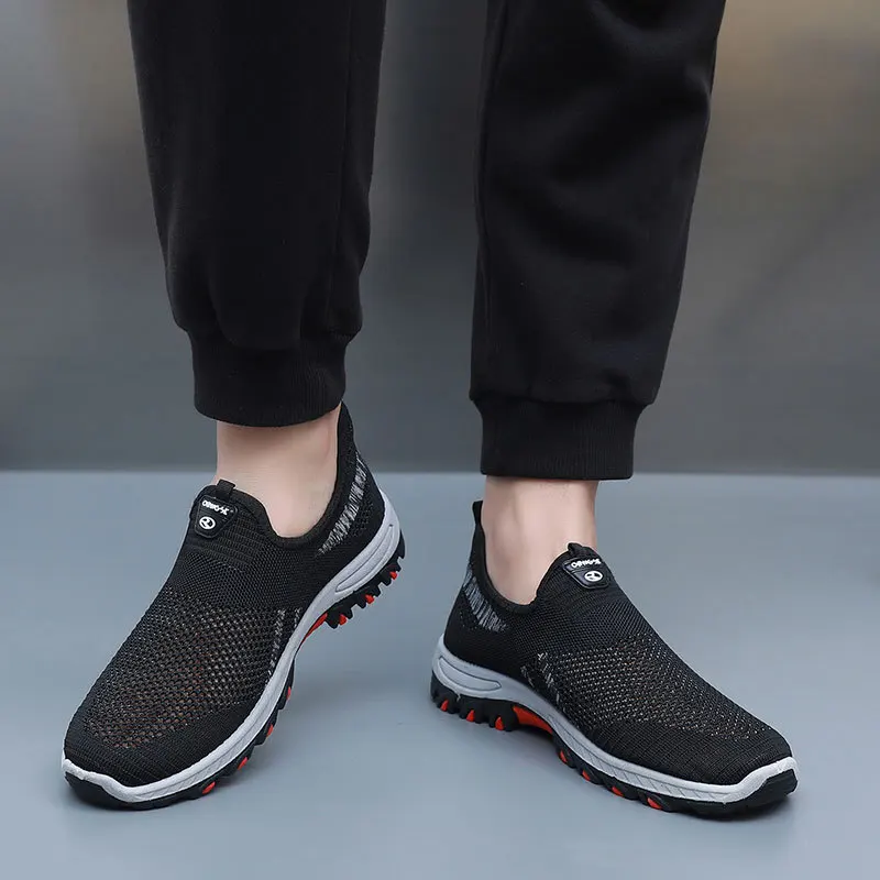 Men's Summer Mesh Shoes Breathable Lightweight Casual Sneakers Outdoor Walking Hiking Footwear 2026 New