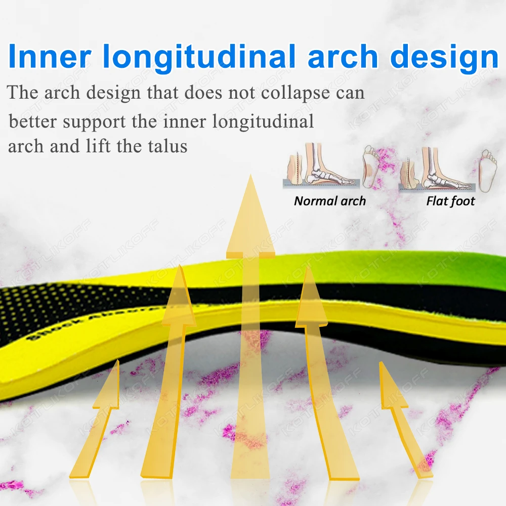 Full Palm Carbon Fiber Insoles High Elasticity Shock Absorption Outdoor Sports Running 3D Arch Support Ultra Light High Strength