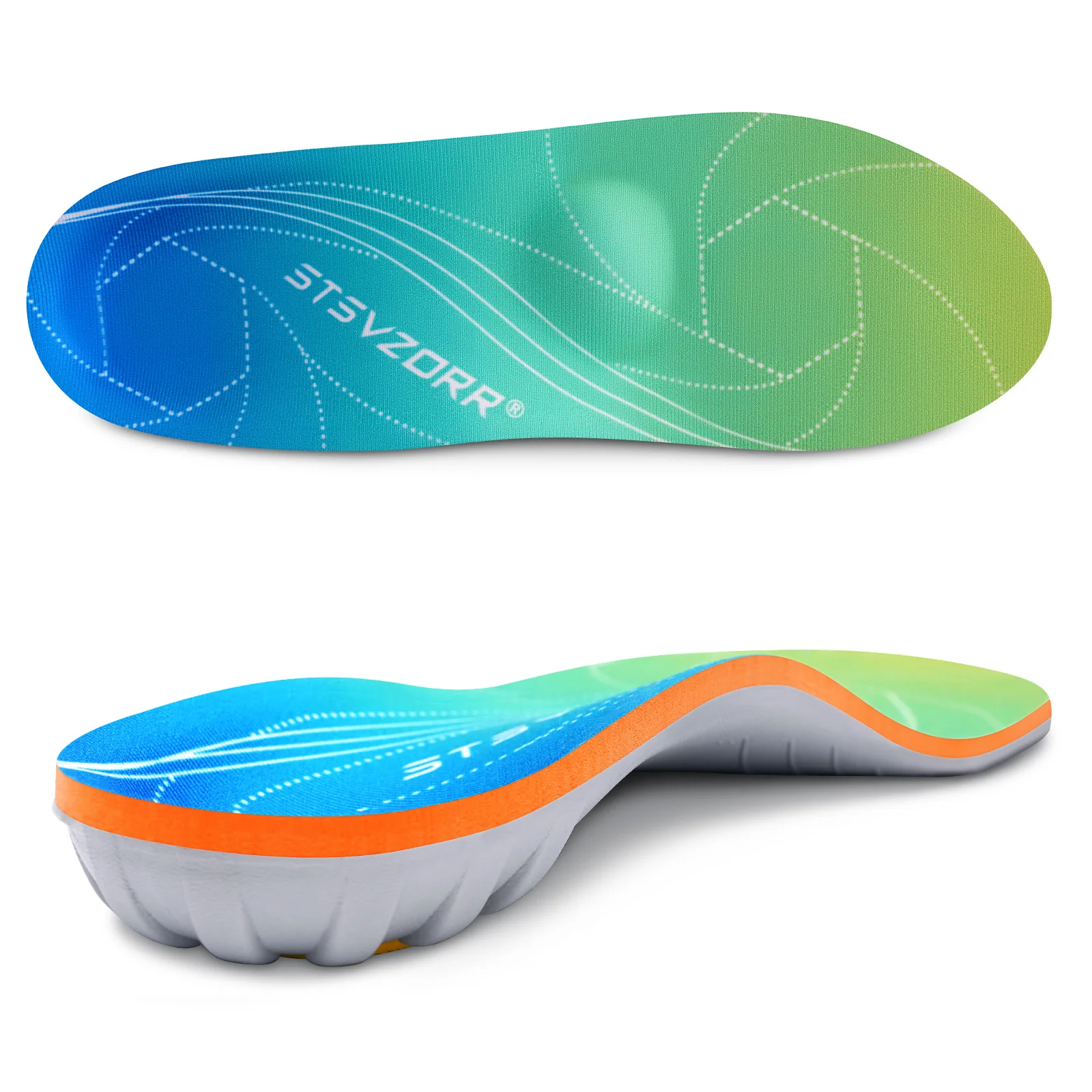 IFitna Plantar Fasciitis Relief Orthopedic Shoe Insole Metatarsal Pain Flat Feet Arch Support Insert Men&Women Standing All Day
