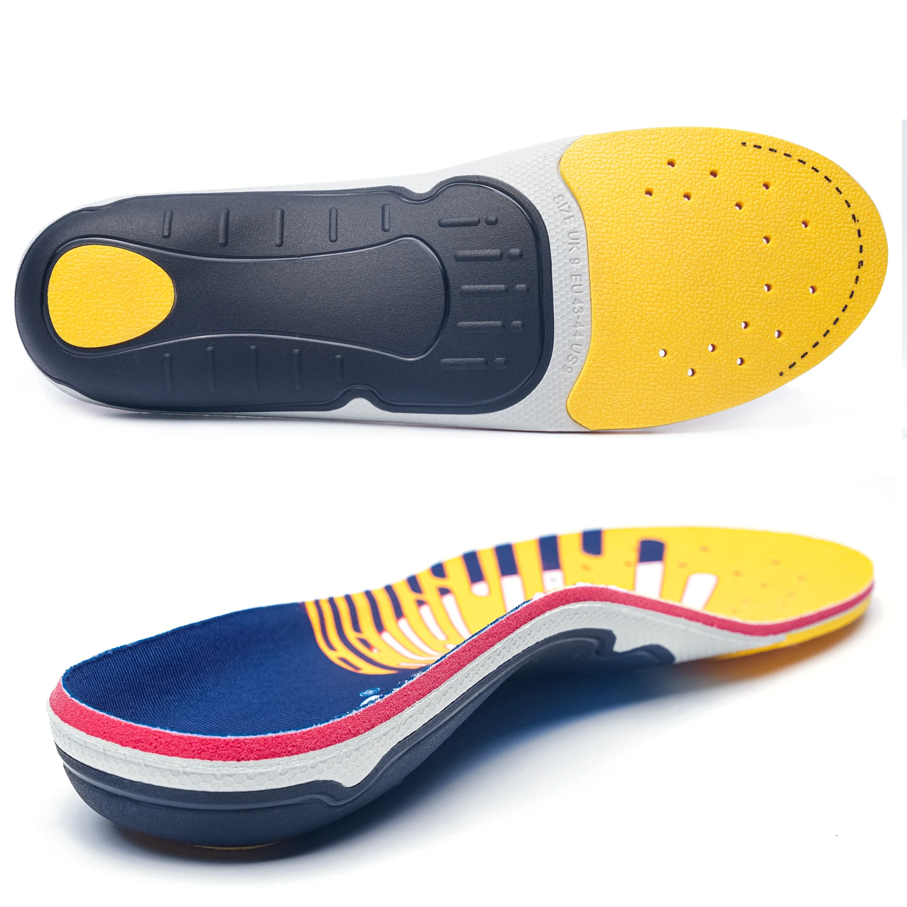 IFitna Plantar Fasciitis Relief Orthopedic Shoe Insole Metatarsal Pain Flat Feet Arch Support Insert Men&Women Standing All Day