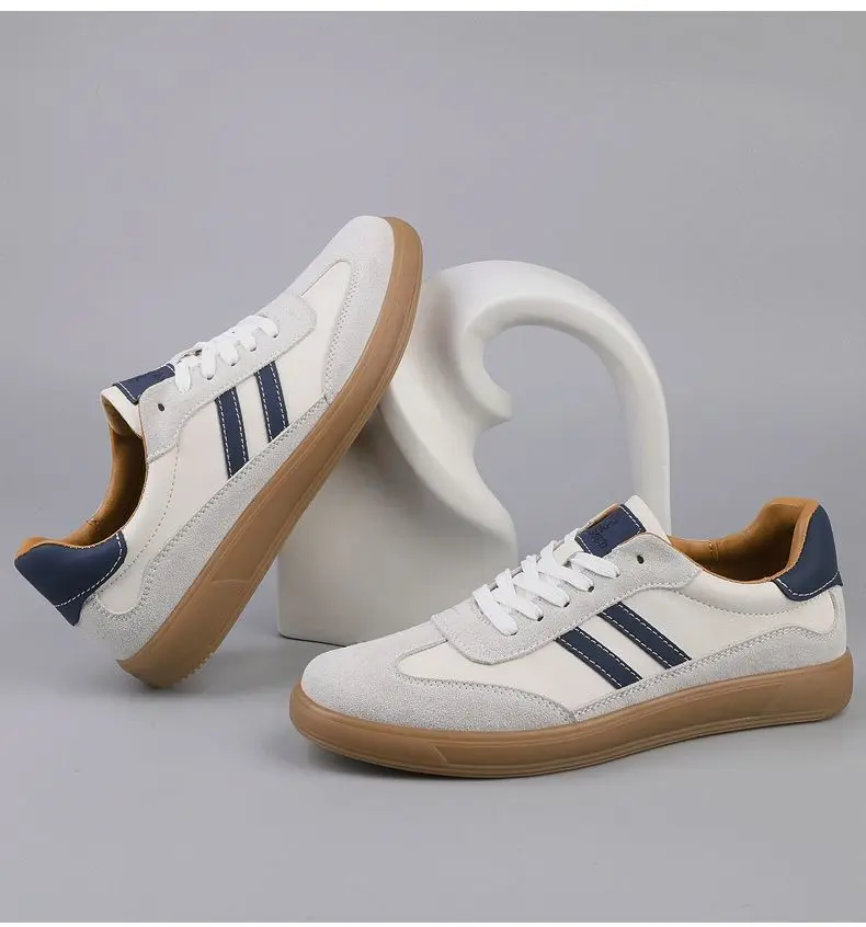 High Quality Leather Sneakers Men Trainers Classic Casual Sports Shoes Man Flat Sneakers Outdoor Non-slip Men's Skateboard Shoes