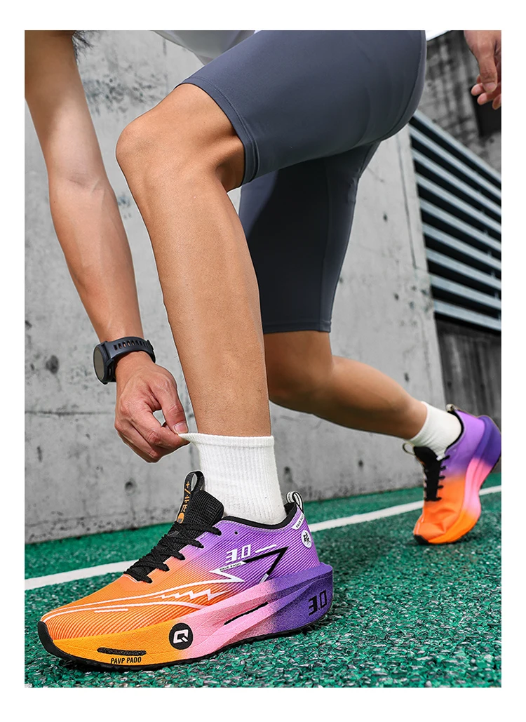 Men Running Shoes Carbon Board Marathon Speciality Sports Breathable Lightweight Women's Comfortable Athletic Sneakers