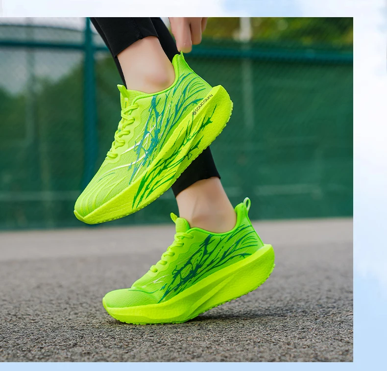 Running Shoes Men's Sneakers Marathon Carbon Board Speciality Sports Lightweight Women's Comfortable Athletic Nonskid Sneakers
