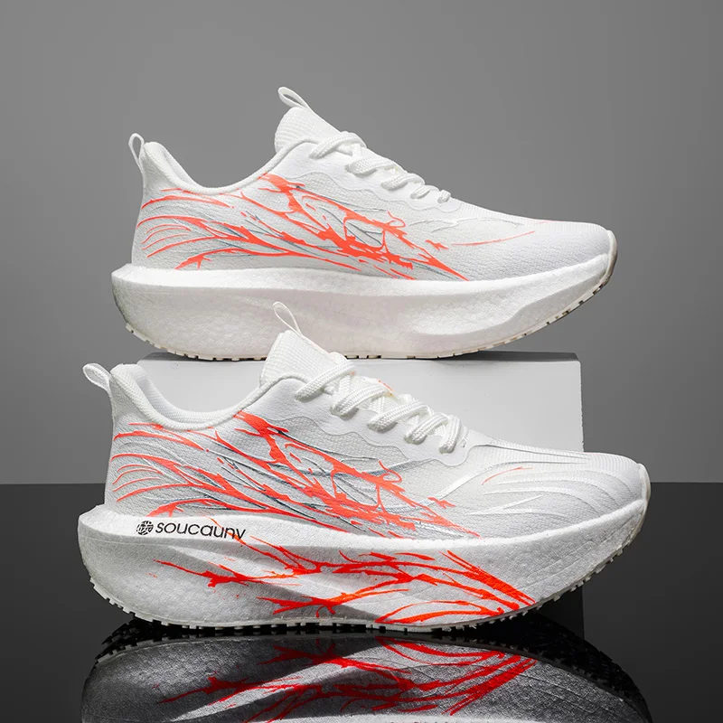 Running Shoes Men's Sneakers Marathon Carbon Board Speciality Sports Lightweight Women's Comfortable Athletic Nonskid Sneakers