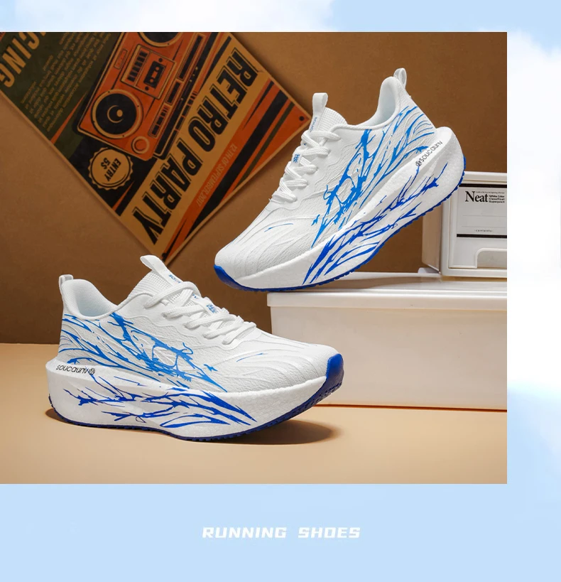 Running Shoes Men's Sneakers Marathon Carbon Board Speciality Sports Lightweight Women's Comfortable Athletic Nonskid Sneakers