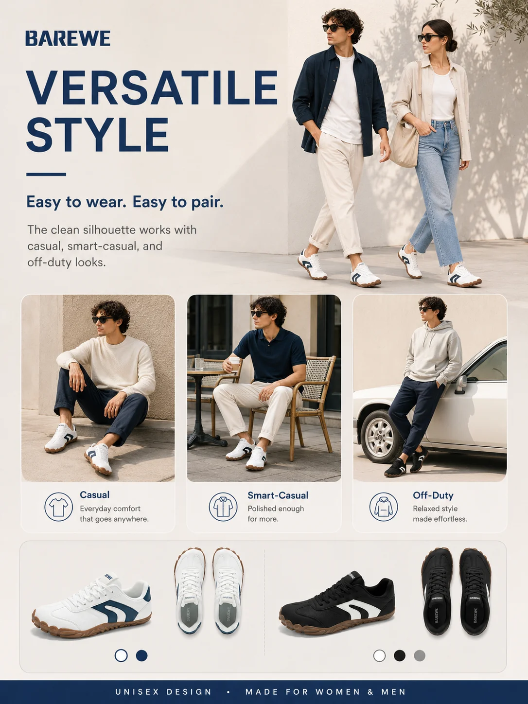 BAREWE Barefoot Shoes: Wide-Toe Walking Shoes for Men and Women, Comfortable Outdoor Sneakers, Lightweight Summer Sports Shoes,