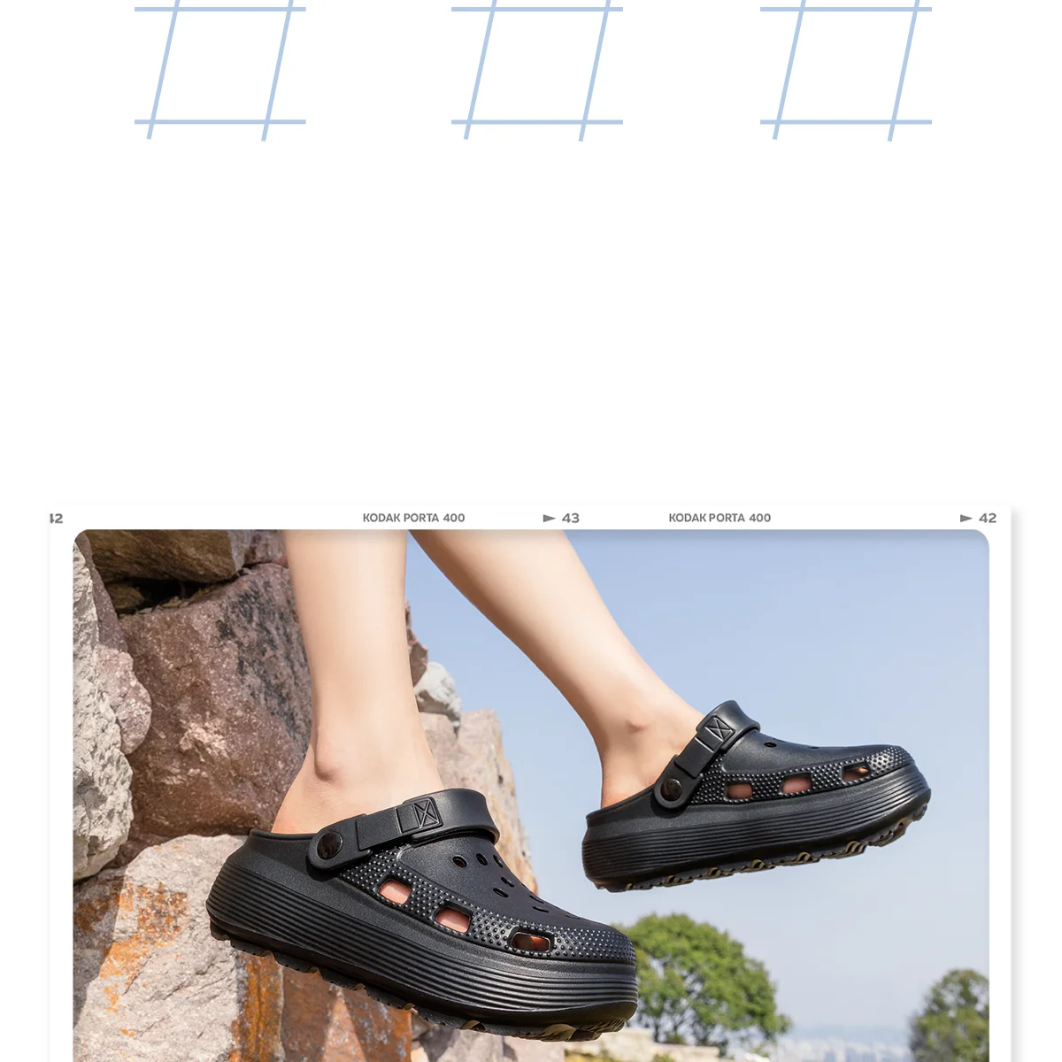 Women Black Platform Clogs Sandals - 2026 Summer Thick Sole Non-slip Garden Shoes - Breathable EVA Beach Slippers for Outdoor