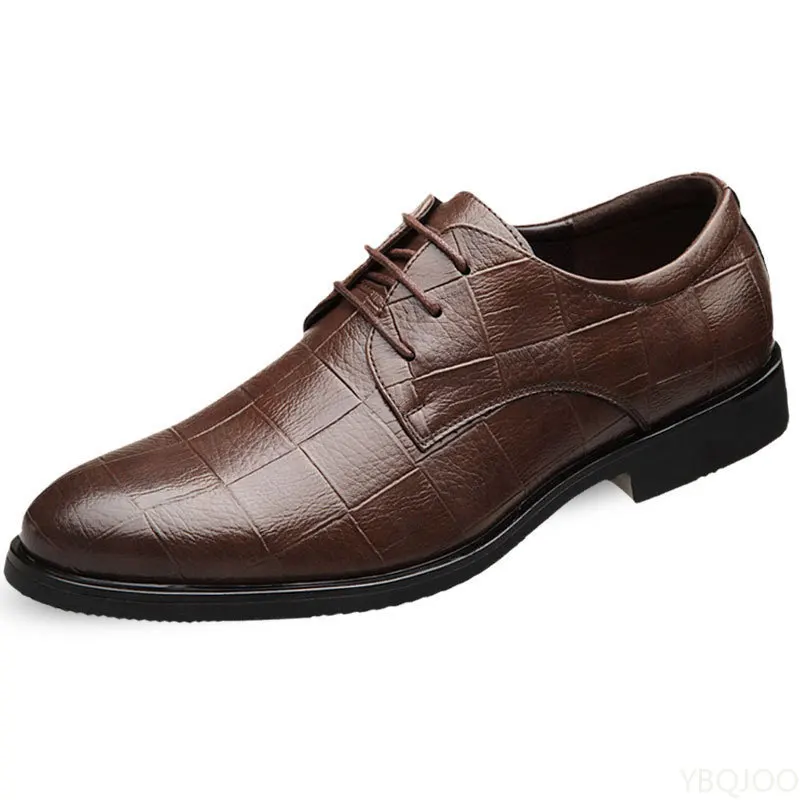 New Mens Business leather Shoes Soft soled comfortable formal shoe Casual versatile work footwear Fashion light Male shoes Homme