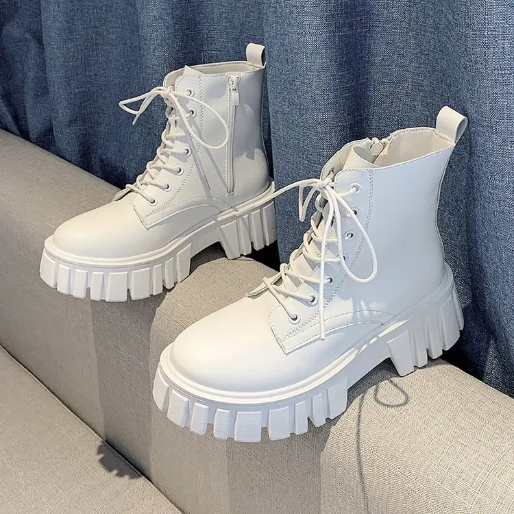 2024 New Women Leather Face Boots Outdoor nonslip walking shoe Fashion comfort soft soled boots casual female shoes Mujer