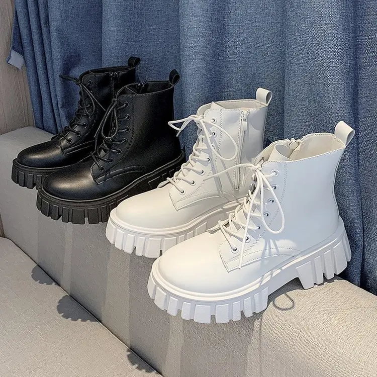 2024 New Women Leather Face Boots Outdoor nonslip walking shoe Fashion comfort soft soled boots casual female shoes Mujer