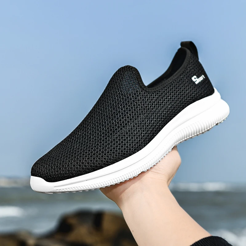 MAEDEF Sneakers Men Summer Casual Shoe Men Mesh Breathable Outdoor Non Slip Sports Shoes Slip on Loafers for Men Pius Size 35-46
