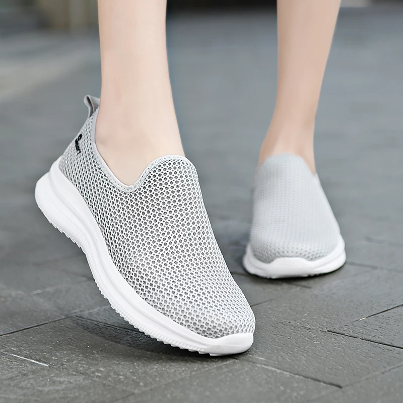 MAEDEF Sneakers Men Summer Casual Shoe Men Mesh Breathable Outdoor Non Slip Sports Shoes Slip on Loafers for Men Pius Size 35-46
