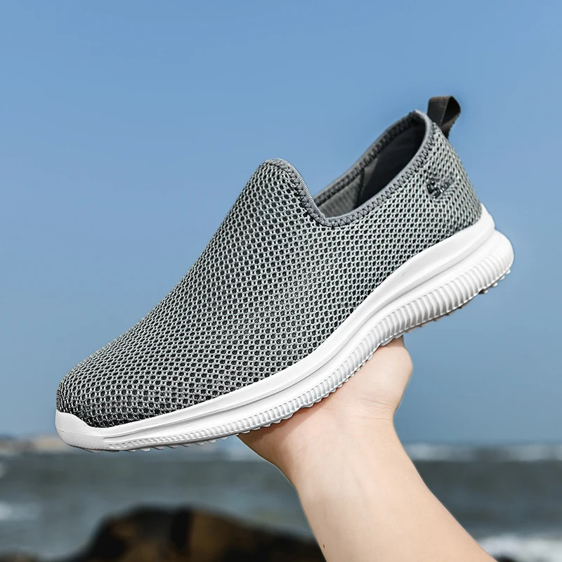 MAEDEF Sneakers Men Summer Casual Shoe Men Mesh Breathable Outdoor Non Slip Sports Shoes Slip on Loafers for Men Pius Size 35-46