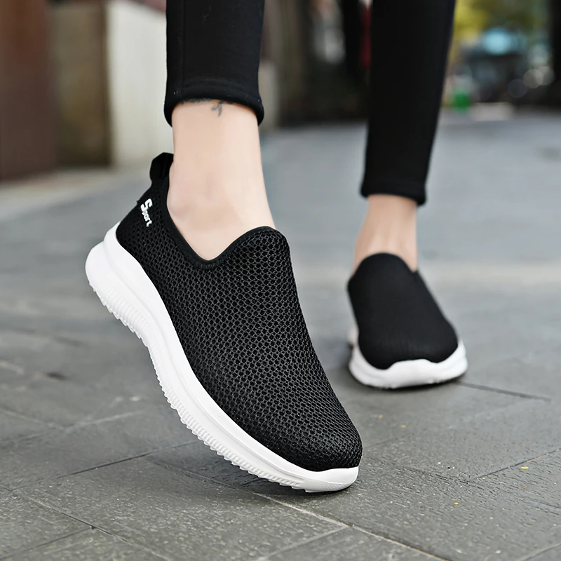 MAEDEF Sneakers Men Summer Casual Shoe Men Mesh Breathable Outdoor Non Slip Sports Shoes Slip on Loafers for Men Pius Size 35-46