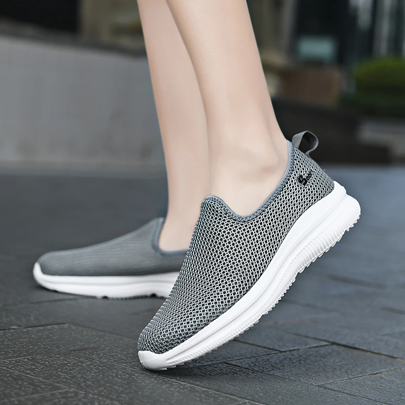 MAEDEF Sneakers Men Summer Casual Shoe Men Mesh Breathable Outdoor Non Slip Sports Shoes Slip on Loafers for Men Pius Size 35-46