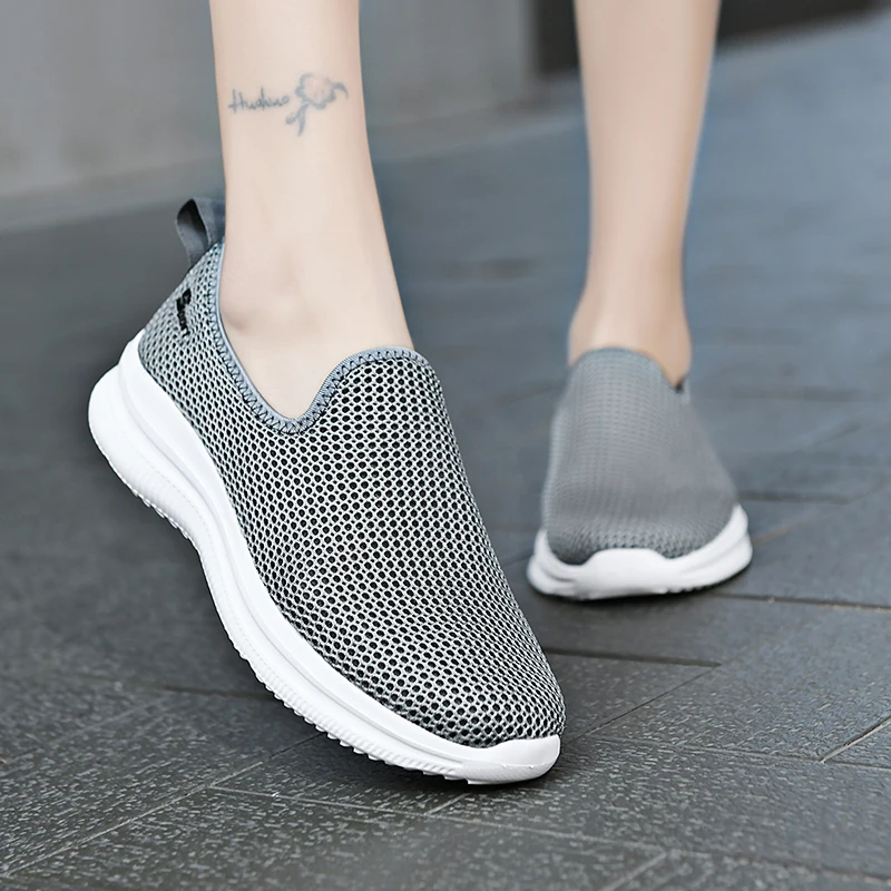 MAEDEF Sneakers Men Summer Casual Shoe Men Mesh Breathable Outdoor Non Slip Sports Shoes Slip on Loafers for Men Pius Size 35-46