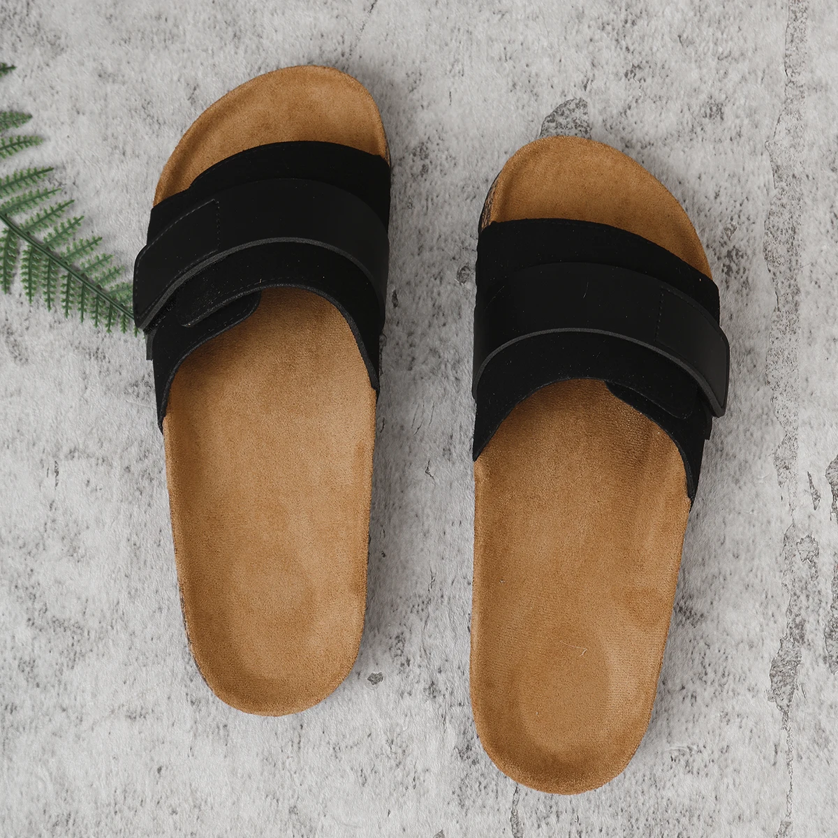 Men's One-Strap Sandals: Waterproof, Anti-Slip, Thick-Soled, Wear-Resistant, Soft-Soled, Comfortable, Everyday Slip-On Sandals.
