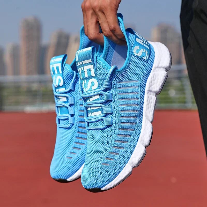 Summer Men Sneakers Lightweight Breathable Mesh Outdoor Casual Shoes Fashionable Tennis Training Shoes Men's Free Shipping