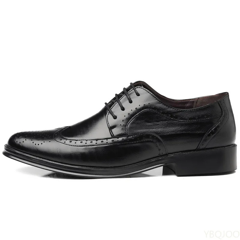 Large size fashionable men's office formal shoes low cut daily comfortable pointed multifunctional men's wedding men's shoes