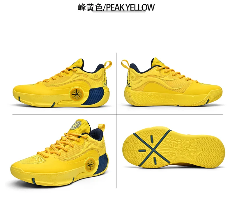 Men's Athletic Basketball Sneakers Breathable Cushioning Non-Slip Wearable Gym Training Running Shoes for Men