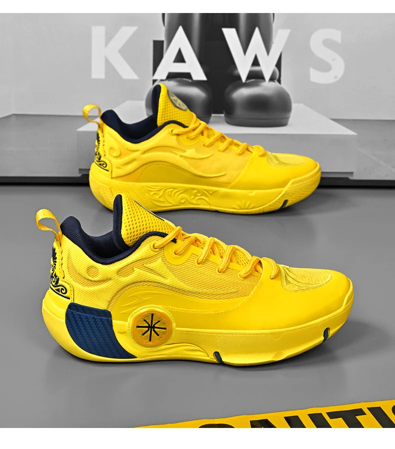 Men's Athletic Basketball Sneakers Breathable Cushioning Non-Slip Wearable Gym Training Running Shoes for Men