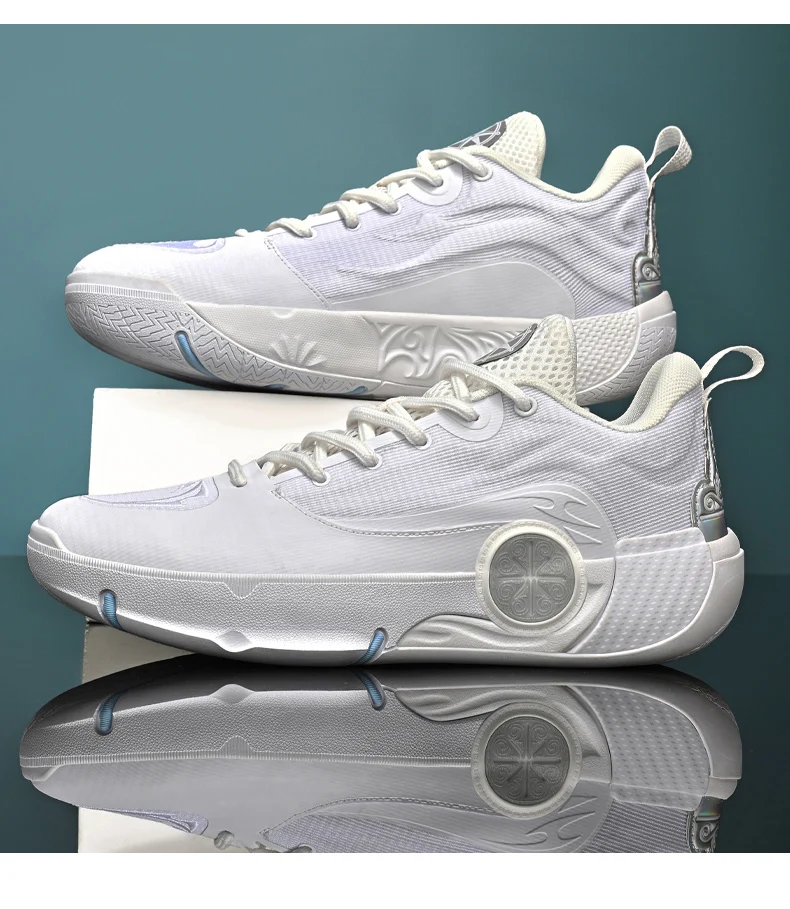 Men's Athletic Basketball Sneakers Breathable Cushioning Non-Slip Wearable Gym Training Running Shoes for Men