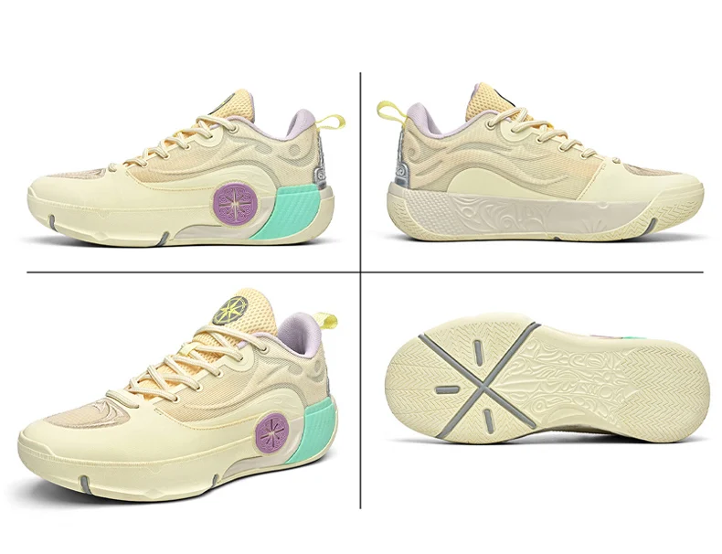 Men's Athletic Basketball Sneakers Breathable Cushioning Non-Slip Wearable Gym Training Running Shoes for Men