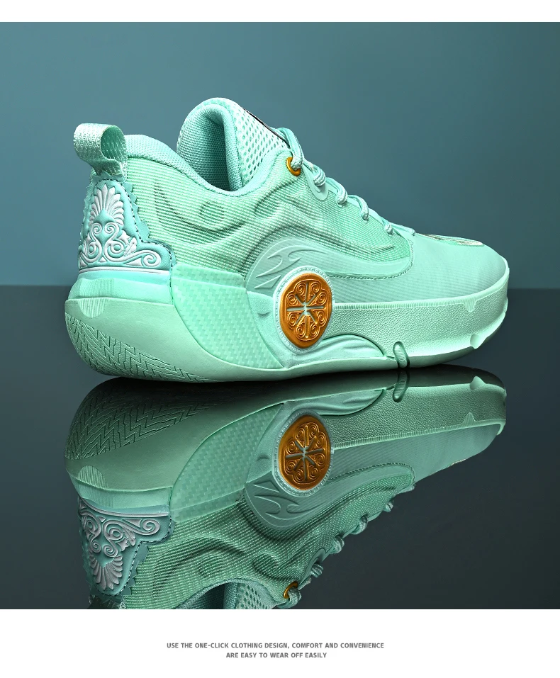 Men's Athletic Basketball Sneakers Breathable Cushioning Non-Slip Wearable Gym Training Running Shoes for Men