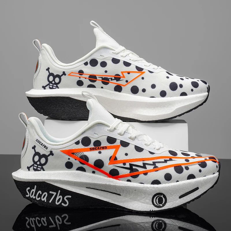Men's Athletic Shoes - Lightweight and Breathable Running Shoes with Enhanced Cushioning and Durable Rubber Soles, Suitable for Training, Hiking, and Casual Wear - All-Season Low-Top Sneakers, Hiking and Street Shoes, Stylish Athletic Design, Fabric Upper.