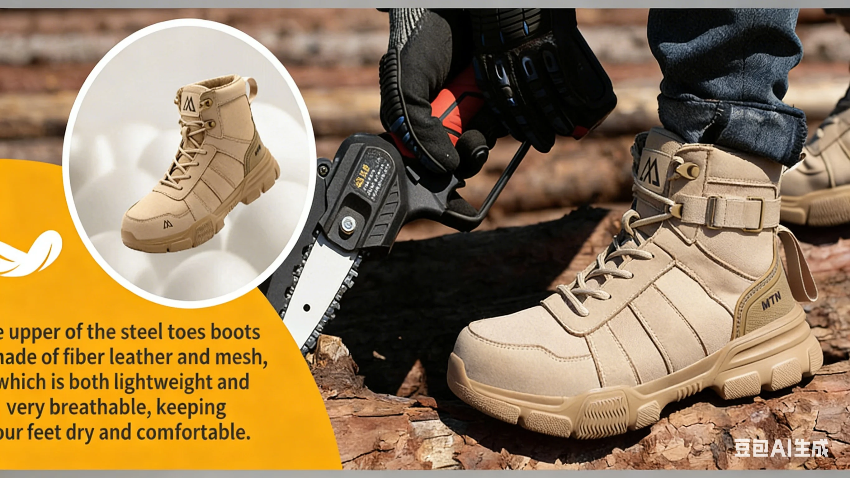 Lightweight Protection Safety Shoes Men Steel Toe Anti Smash Work Shoes Anti-puncture Indestructible Man Safety Boots Outdoor