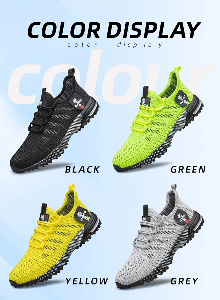 CLOHOO-en's Lightweight Knit Joggers - Breathable Road Running Shoes & Comfortable Daily Walking Sneakers.