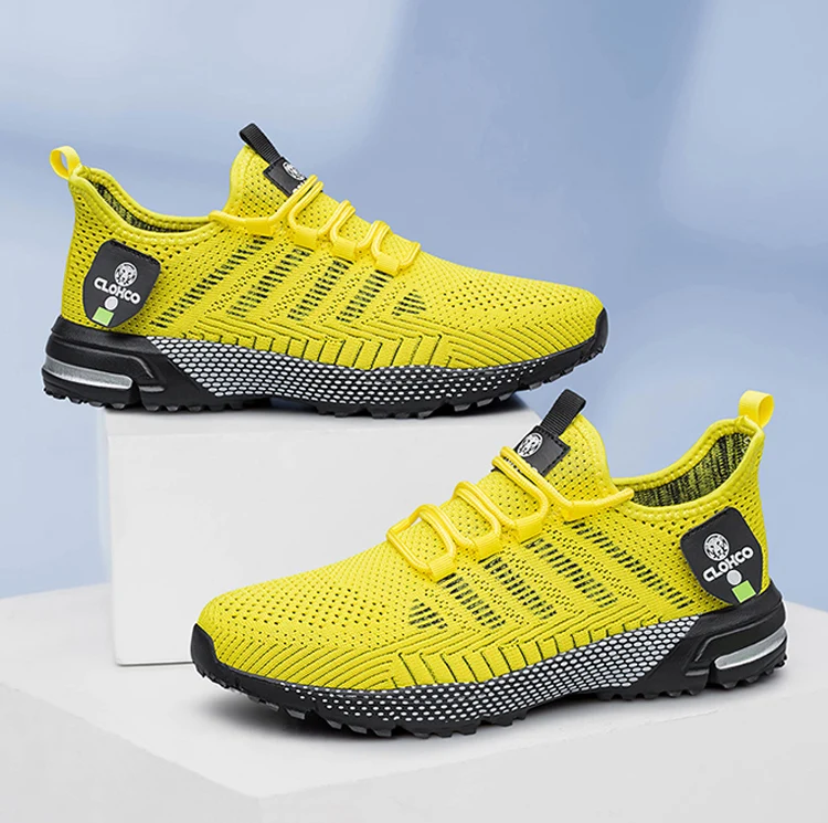 CLOHOO-en's Lightweight Knit Joggers - Breathable Road Running Shoes & Comfortable Daily Walking Sneakers.