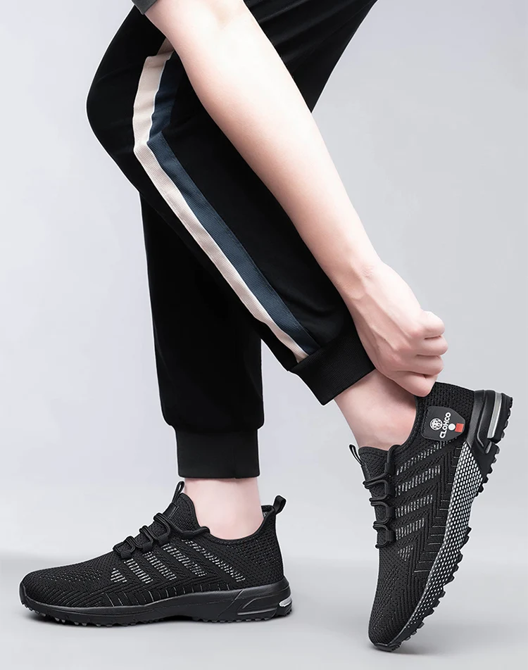 CLOHOO-en's Lightweight Knit Joggers - Breathable Road Running Shoes & Comfortable Daily Walking Sneakers.