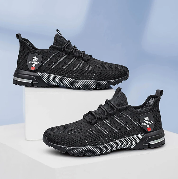 CLOHOO-en's Lightweight Knit Joggers - Breathable Road Running Shoes & Comfortable Daily Walking Sneakers.