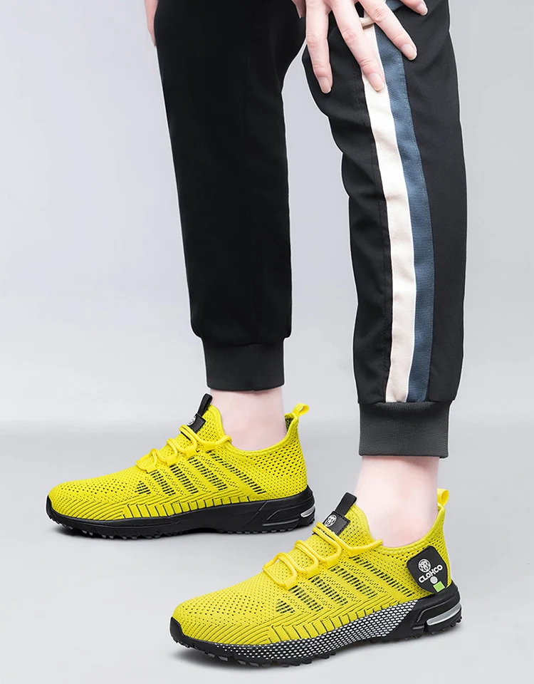 CLOHOO-en's Lightweight Knit Joggers - Breathable Road Running Shoes & Comfortable Daily Walking Sneakers.