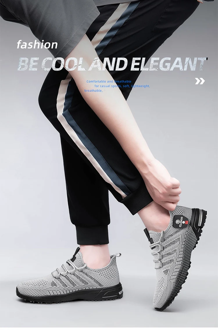 CLOHOO-en's Lightweight Knit Joggers - Breathable Road Running Shoes & Comfortable Daily Walking Sneakers.