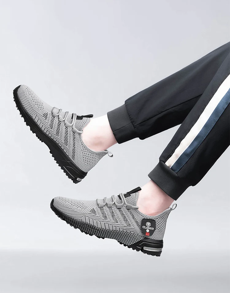 CLOHOO-en's Lightweight Knit Joggers - Breathable Road Running Shoes & Comfortable Daily Walking Sneakers.