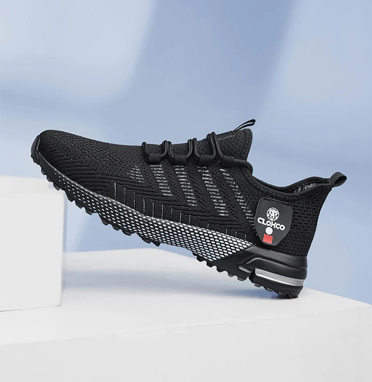 CLOHOO-en's Lightweight Knit Joggers - Breathable Road Running Shoes & Comfortable Daily Walking Sneakers.