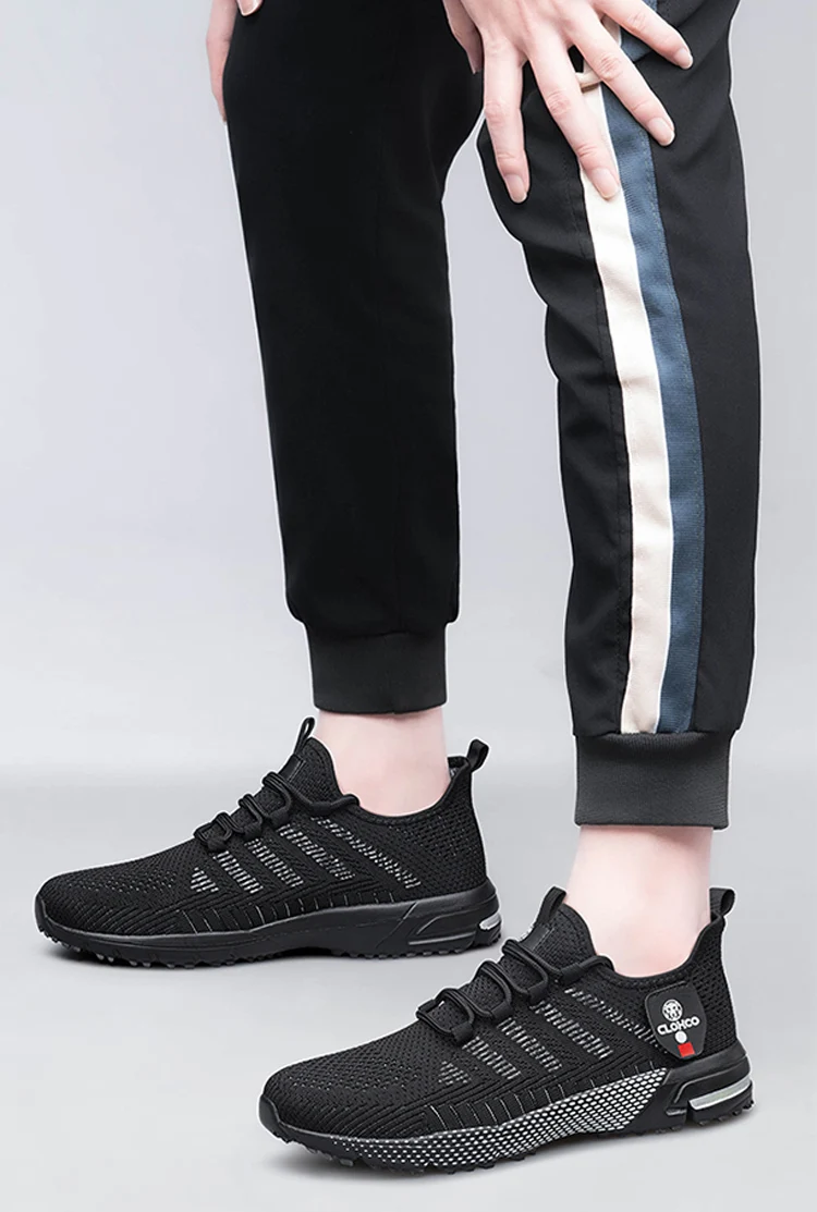 CLOHOO-en's Lightweight Knit Joggers - Breathable Road Running Shoes & Comfortable Daily Walking Sneakers.