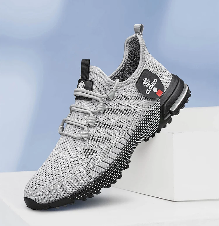 CLOHOO-en's Lightweight Knit Joggers - Breathable Road Running Shoes & Comfortable Daily Walking Sneakers.