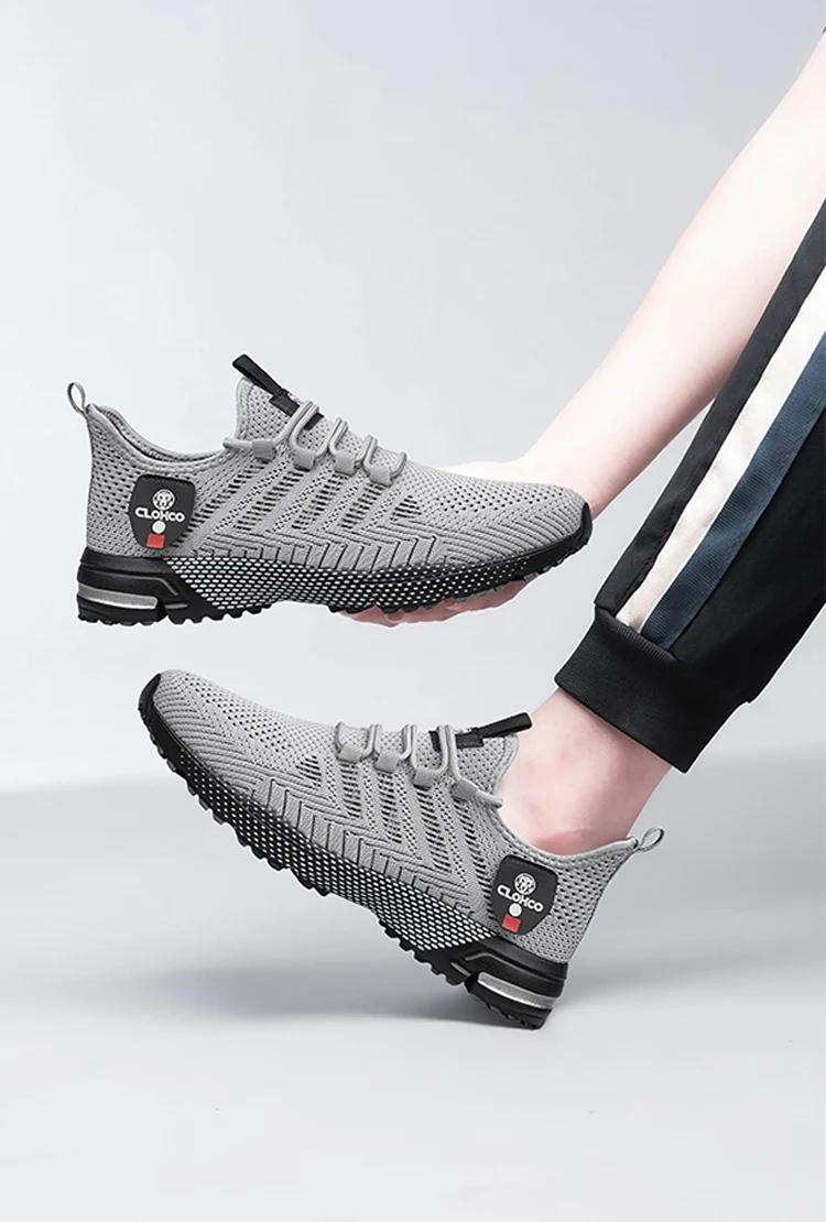 CLOHOO-en's Lightweight Knit Joggers - Breathable Road Running Shoes & Comfortable Daily Walking Sneakers.