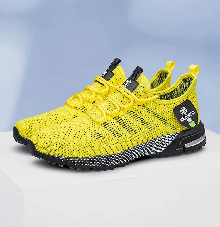 CLOHOO-en's Lightweight Knit Joggers - Breathable Road Running Shoes & Comfortable Daily Walking Sneakers.