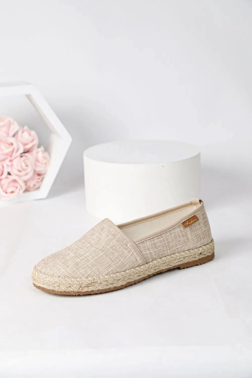2026 Summer Comfortable Canvas Flat Shoes Women Breathable Non-Slip Espadrille Shoes Solid Color Shallow Casual Flats