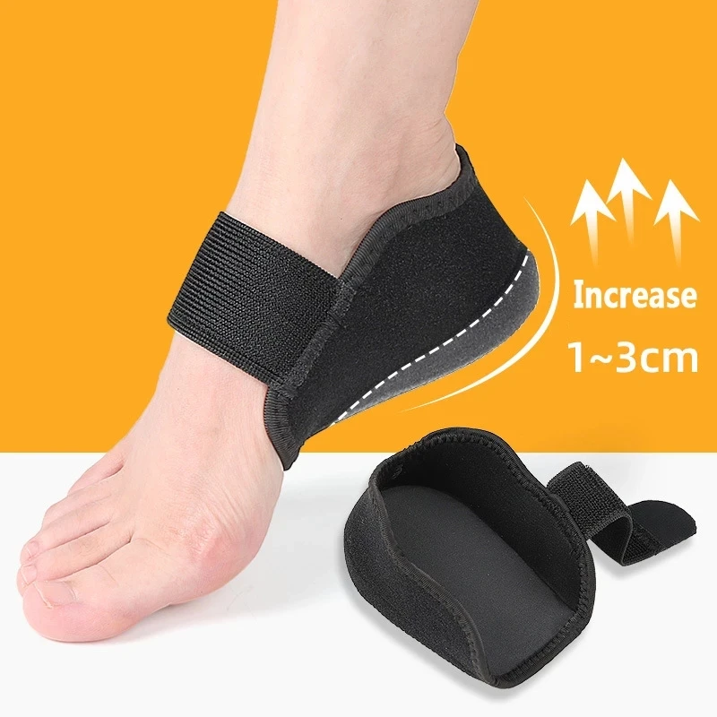 Silicone Height Increase Insoles for Men Women Heel Cup Shoe Pads for Plantar Fascitis Spurs Support Heel Lift Inserts Socks