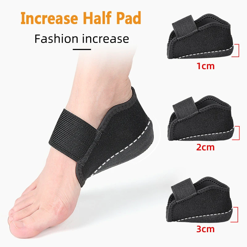 Silicone Height Increase Insoles for Men Women Heel Cup Shoe Pads for Plantar Fascitis Spurs Support Heel Lift Inserts Socks