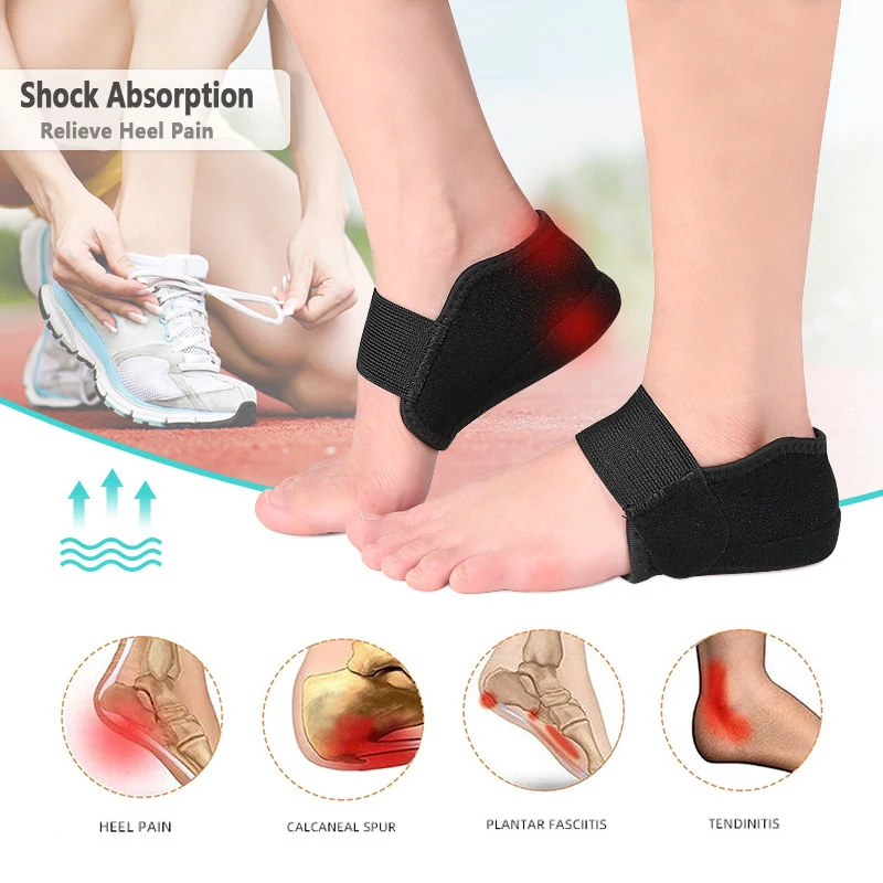 Silicone Height Increase Insoles for Men Women Heel Cup Shoe Pads for Plantar Fascitis Spurs Support Heel Lift Inserts Socks